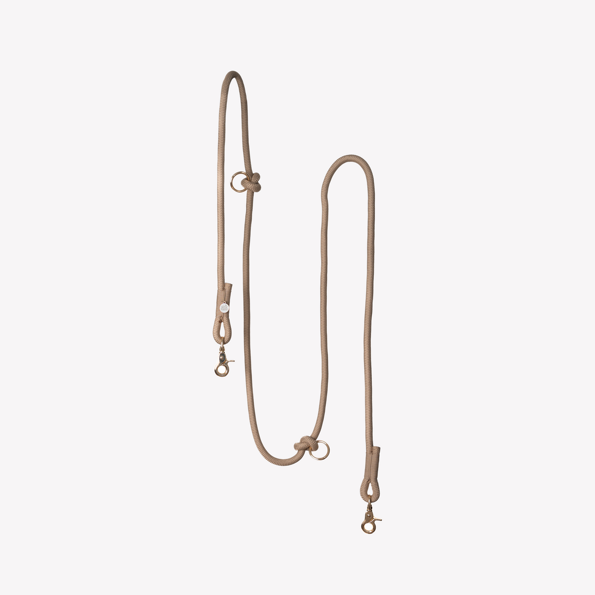 Hands Free Braided Leash - Sand