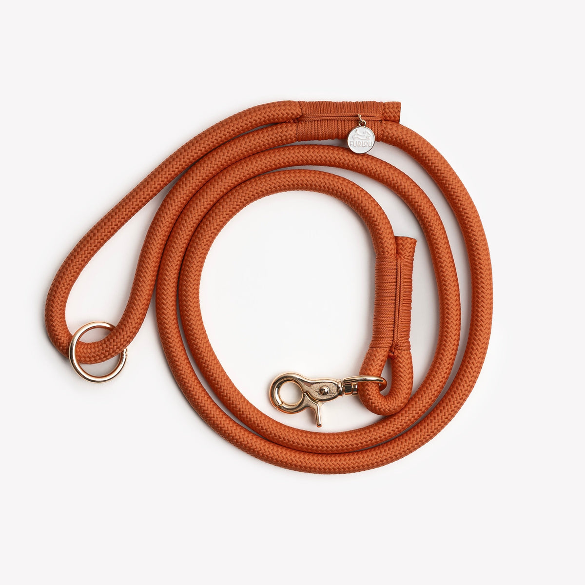Braided Rope Leash - Terracotta