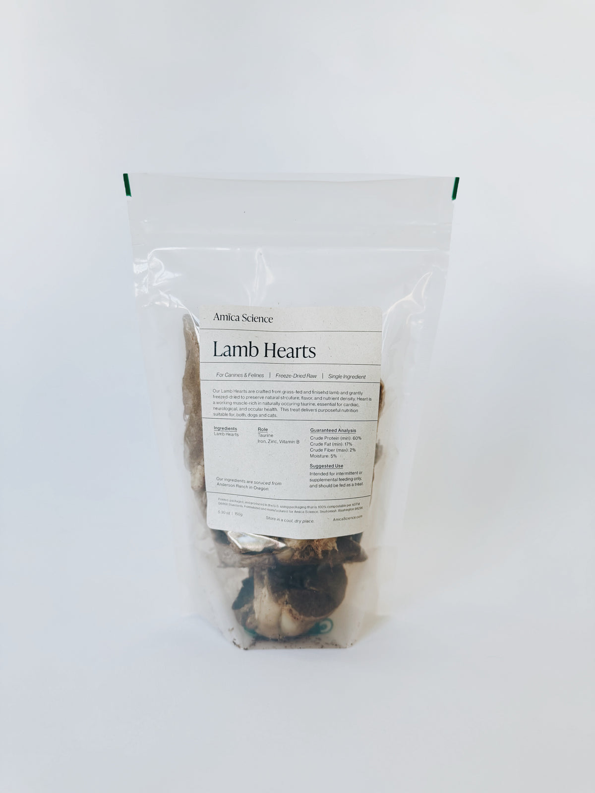 Freeze-Dried Lamb Hearts