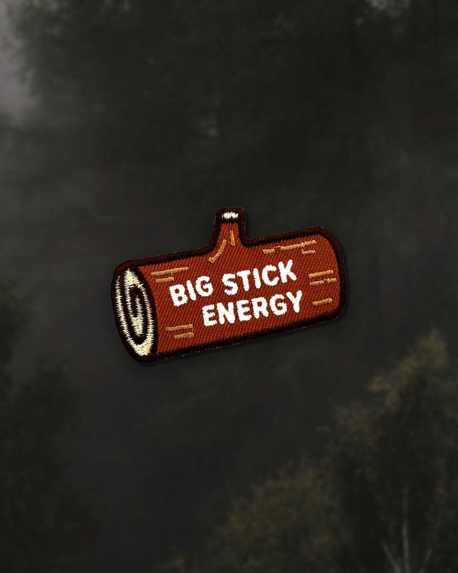 Big Stick Energy Iron-on Patch for Dogs and Cats