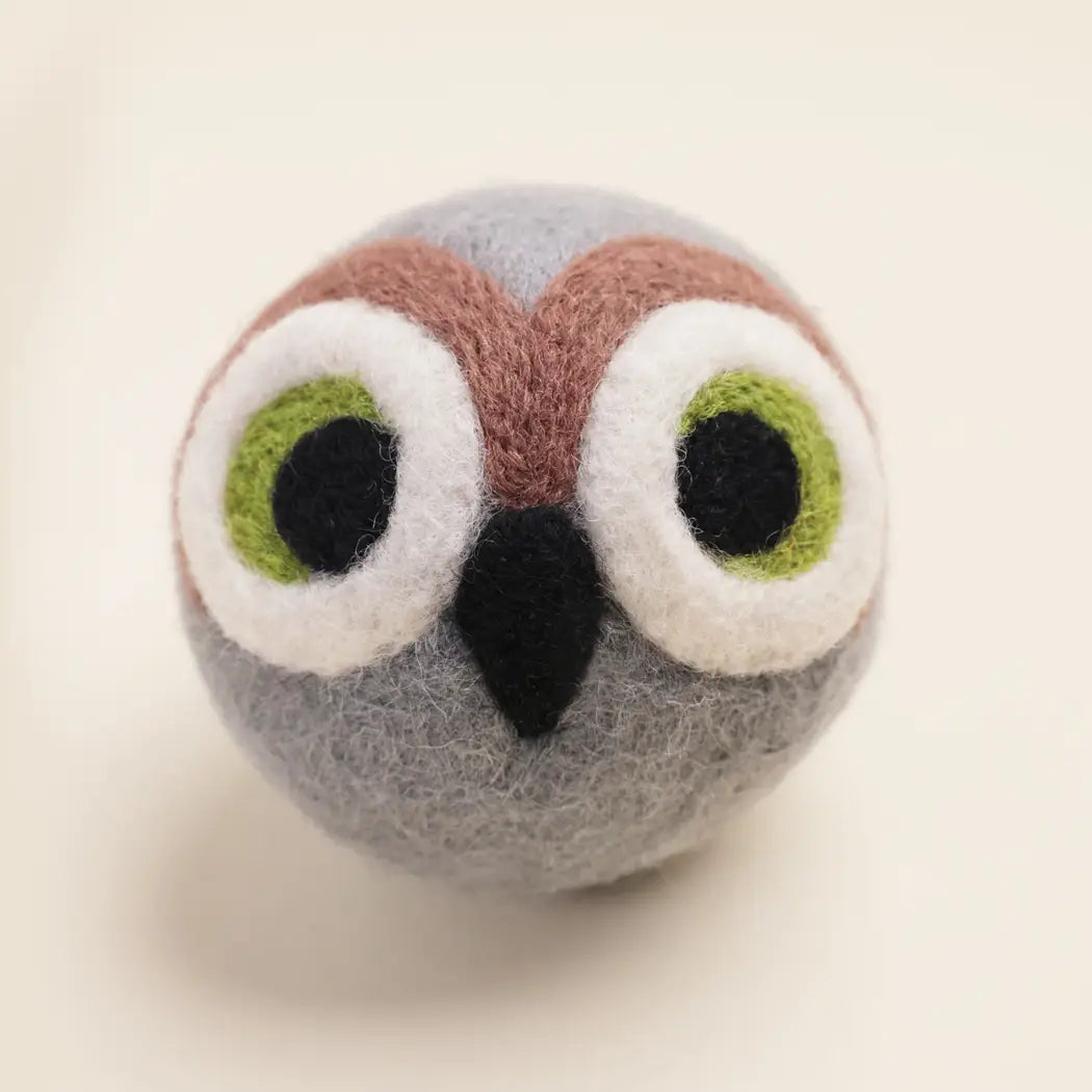 Wise Old Owl Beastball Dog Toy