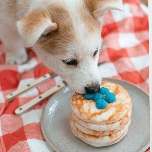 Stack of Pancakes Wool Dog & Cat Toy