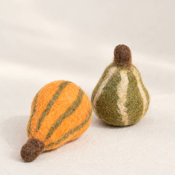Fall Gourds Wool Cat Toy Set