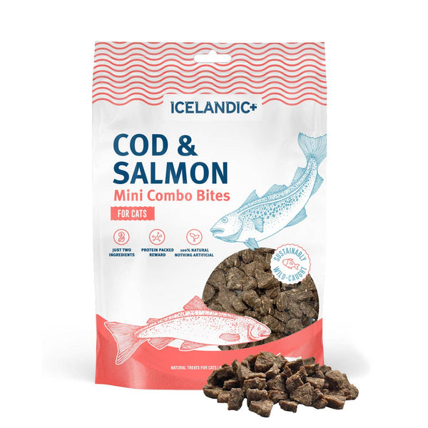 Cod & Salmon Mini Combo Bites Treats for Cats