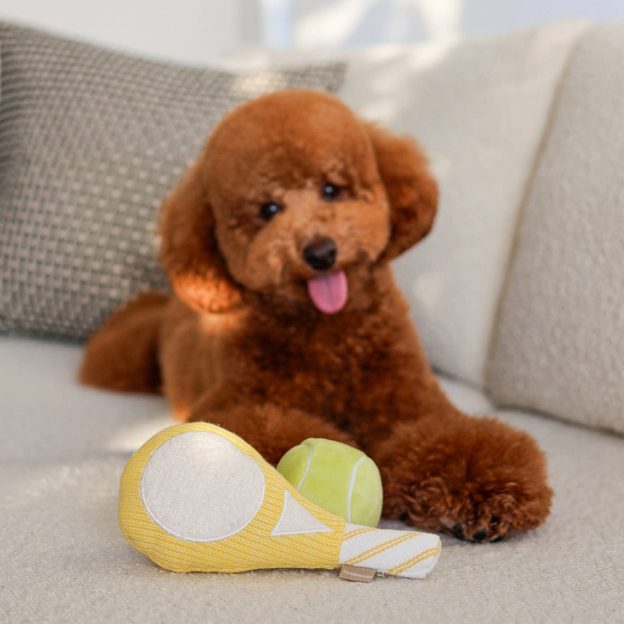 Tennis Pop Enrichment Dog Toy