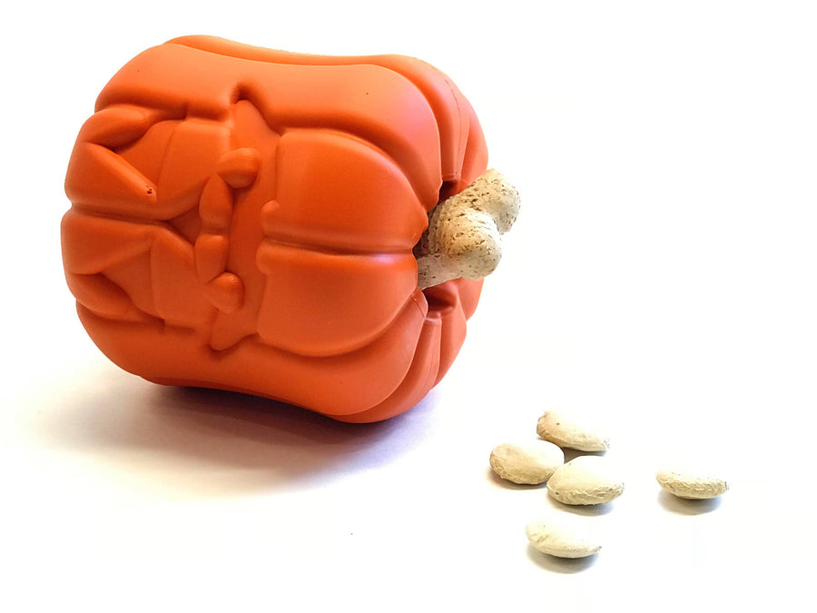 Halloween Jack O' Lantern Chew Toy Treat Dispenser