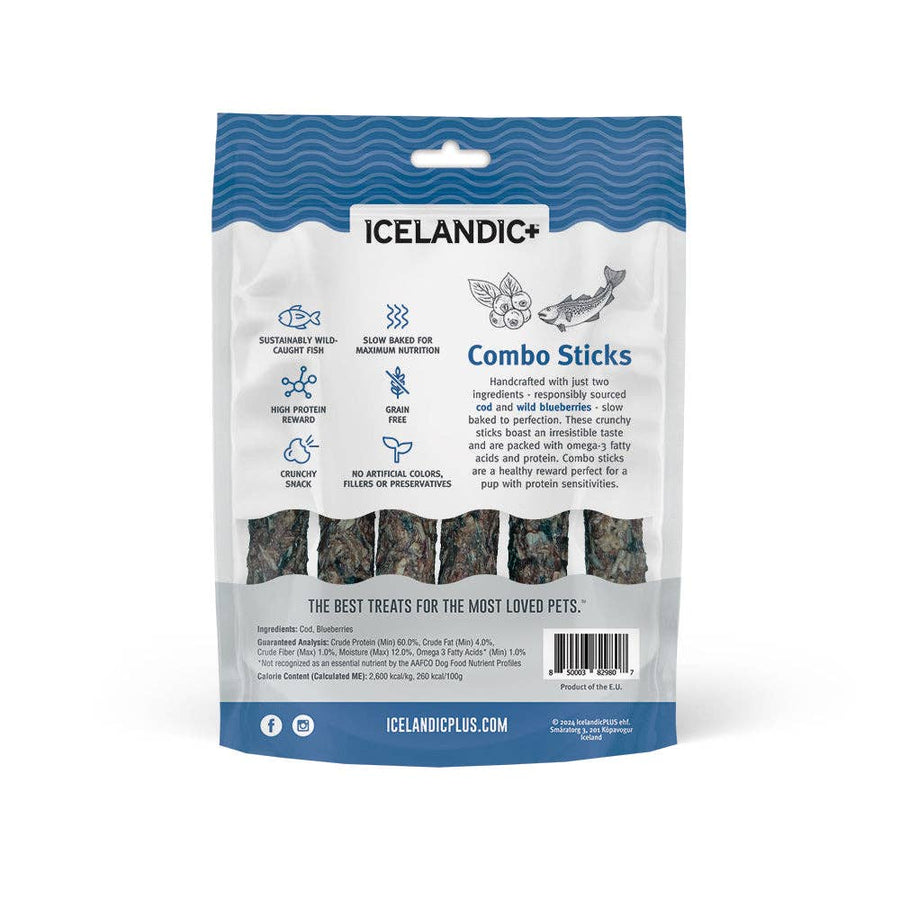Cod & Blueberry Combo Sticks for Dogs