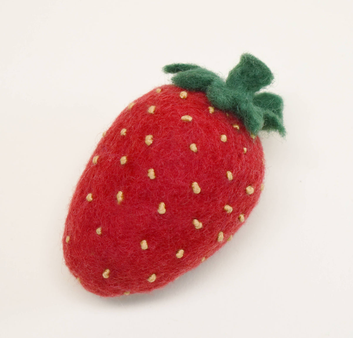 Strawberry Wool Dog Toy