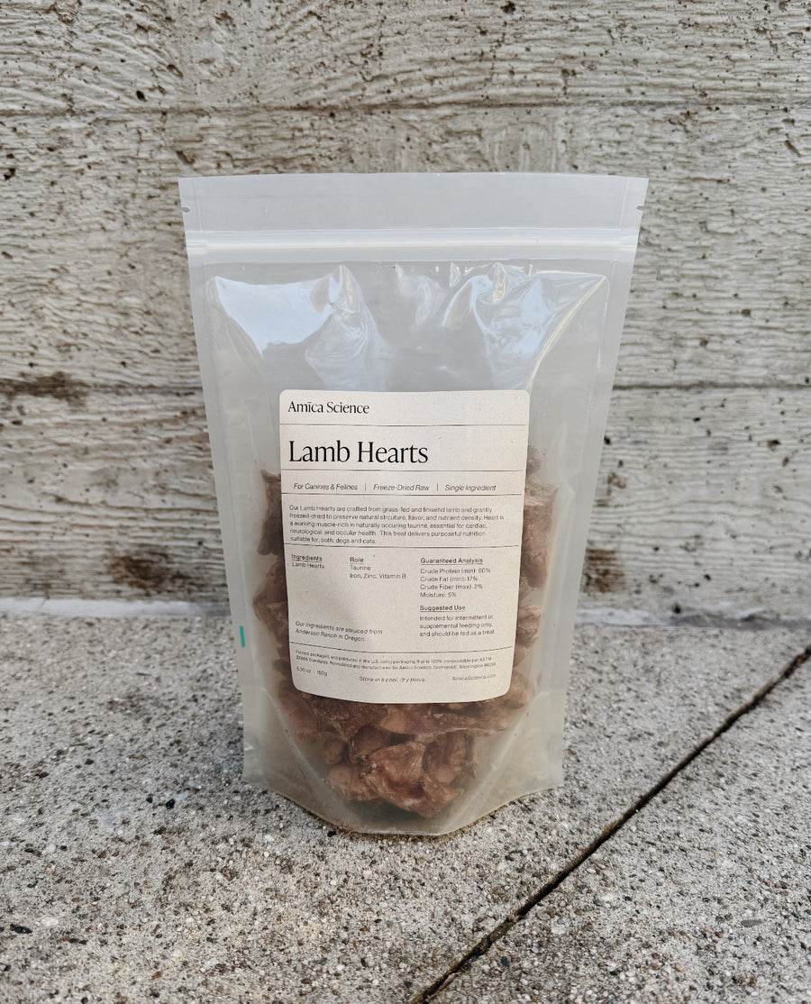 Freeze-Dried Lamb Hearts