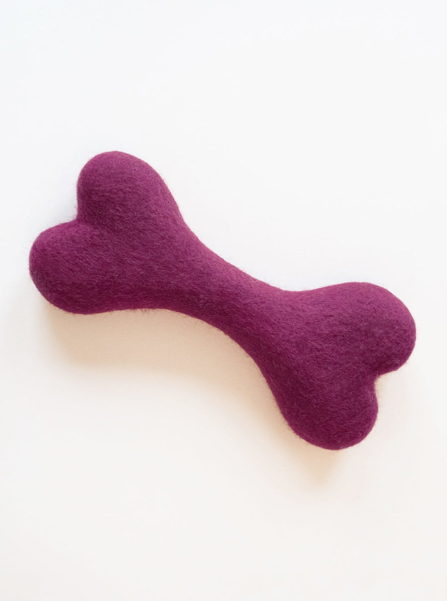 Classic Woolbone Dog Toy - Mulberry