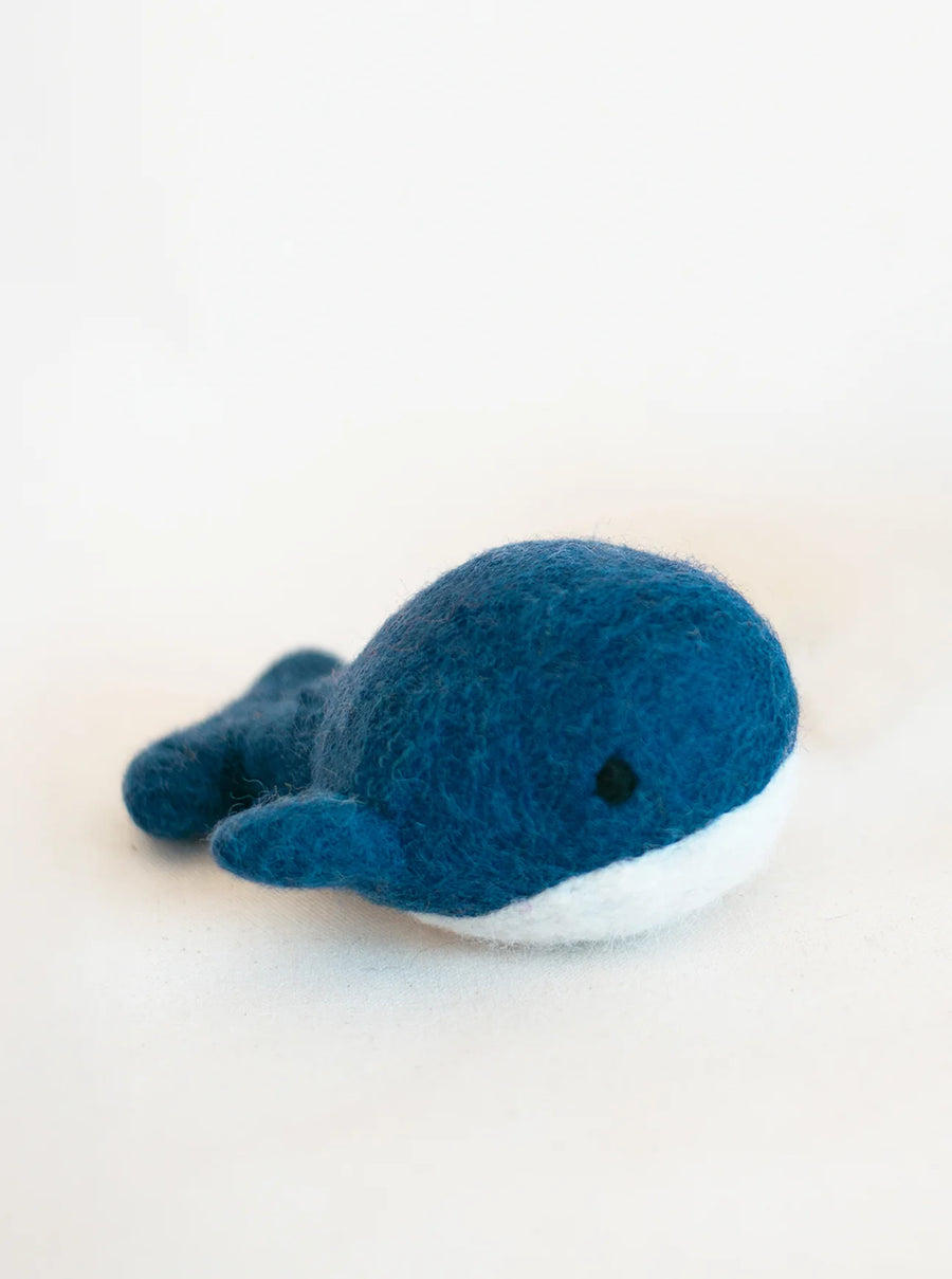 Wool Whale Dog Toy