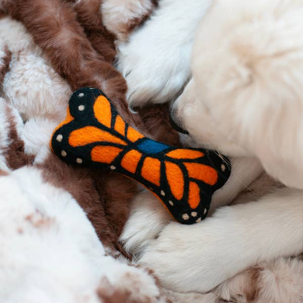 Monarch Butterfly Dog Toy