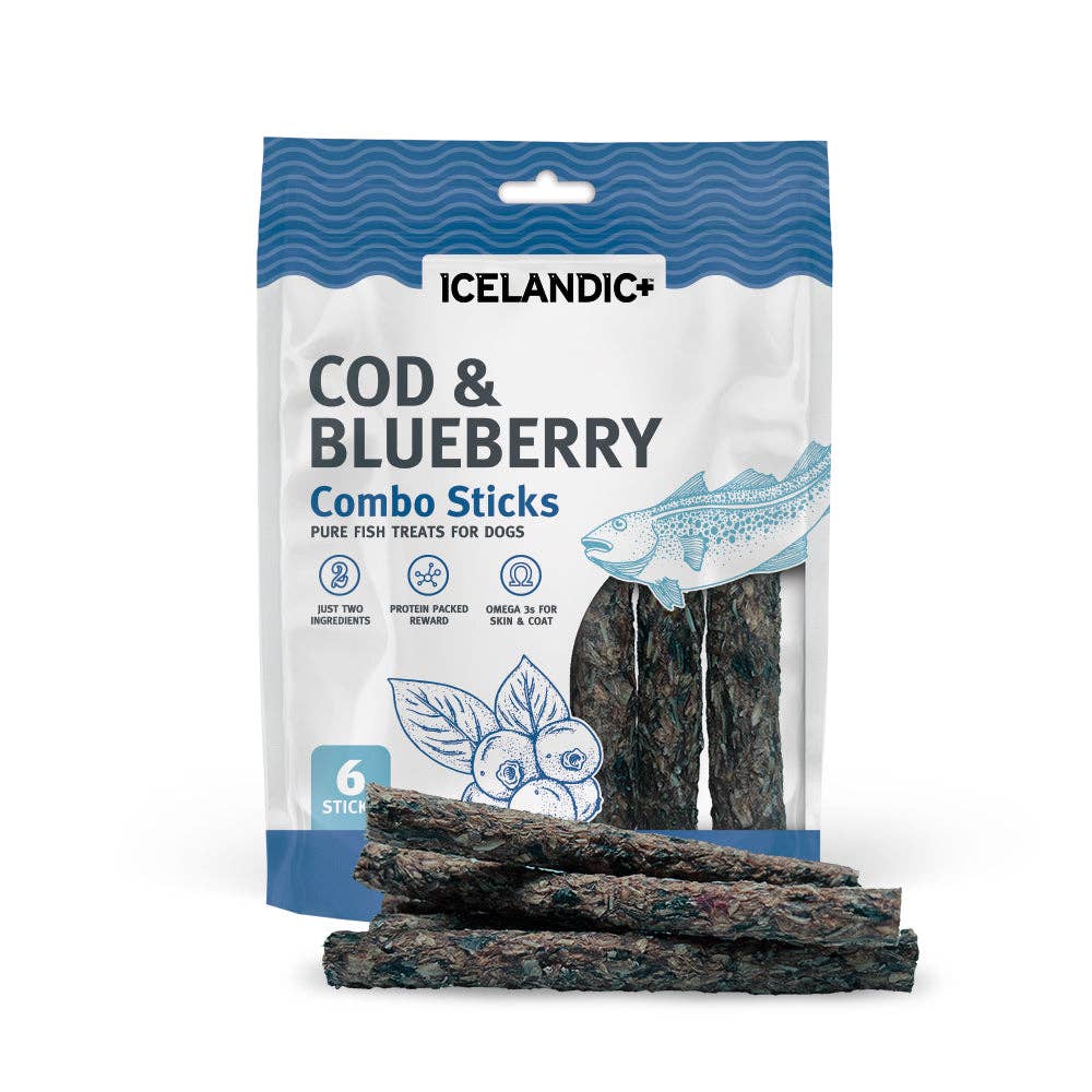 Cod & Blueberry Combo Sticks for Dogs