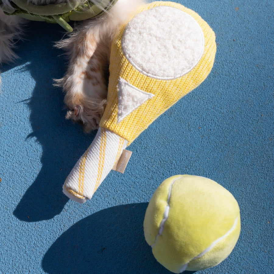 Tennis Pop Enrichment Dog Toy