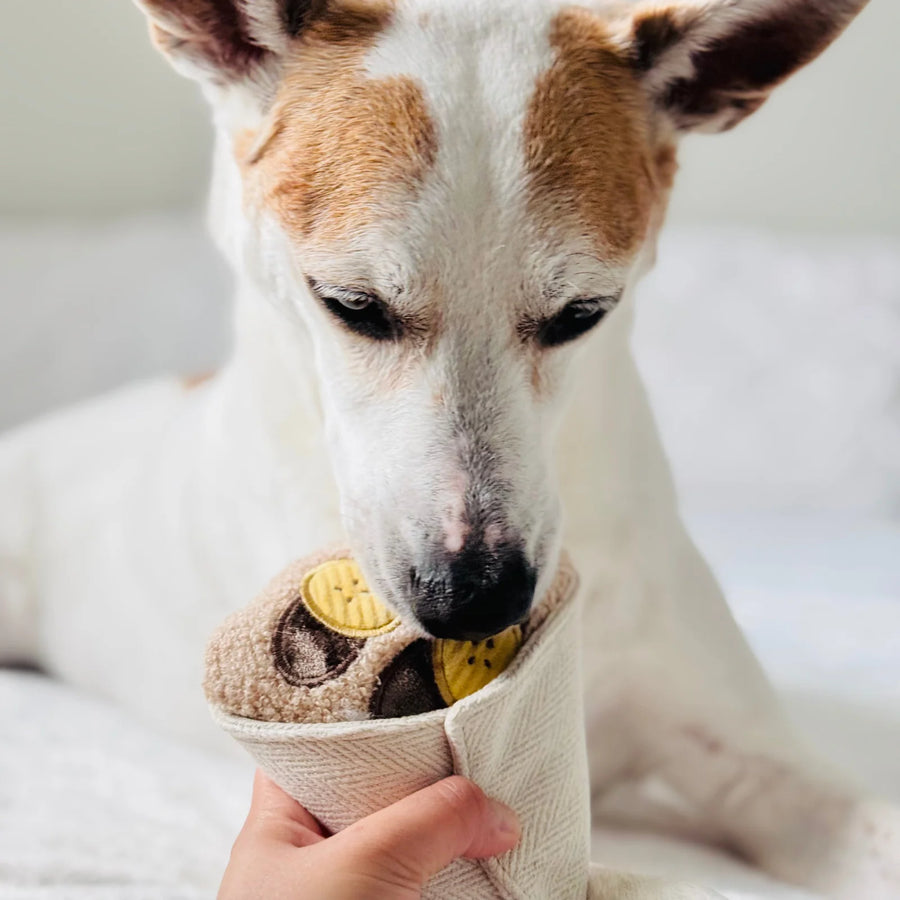 Crepe Enrichment Dog Toy