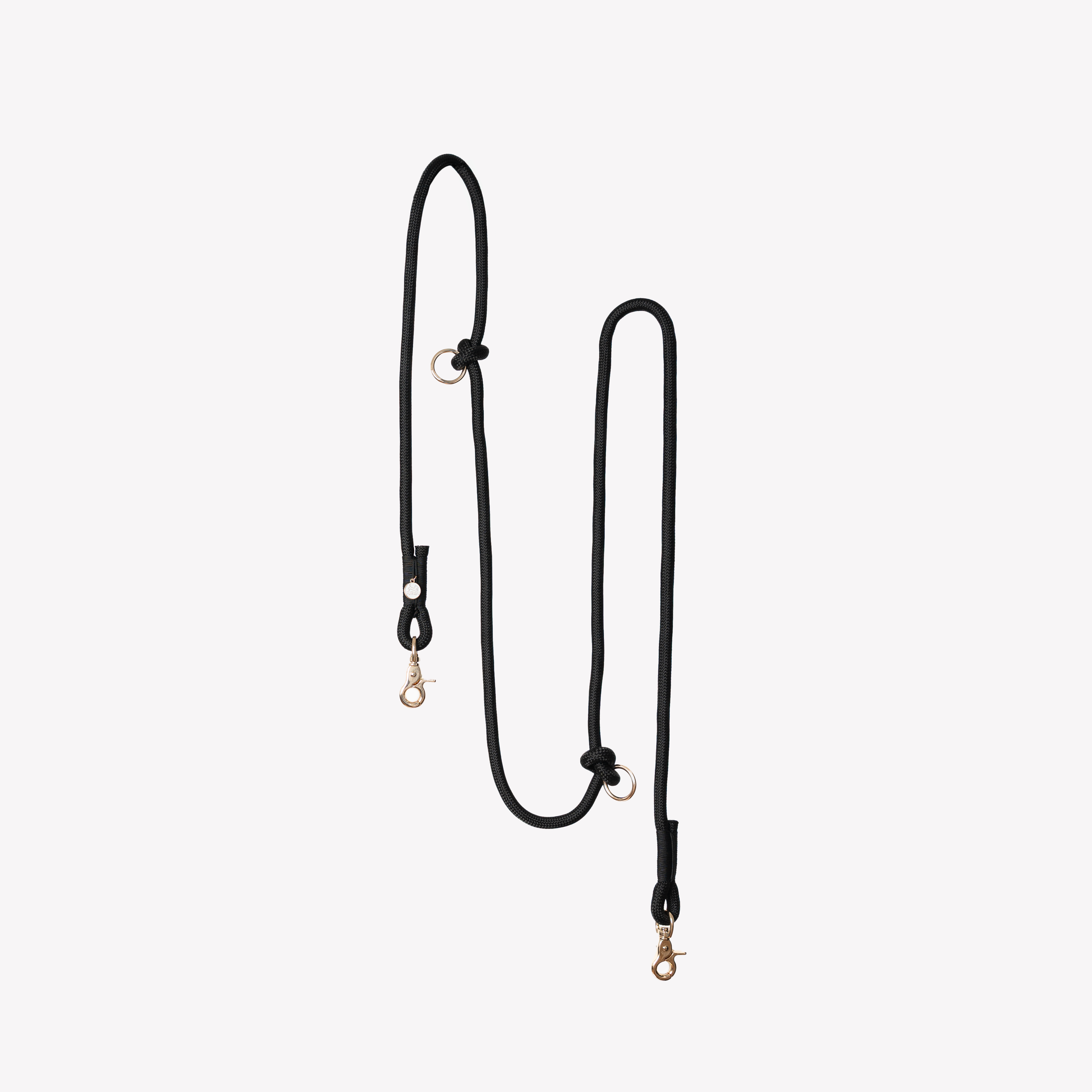 Hands Free Braided Leash - Black