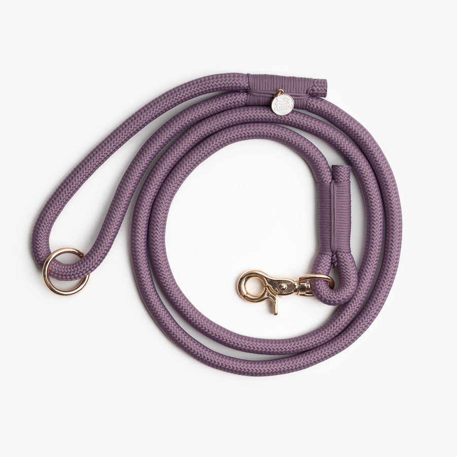 Braided Rope Leash - Lilac