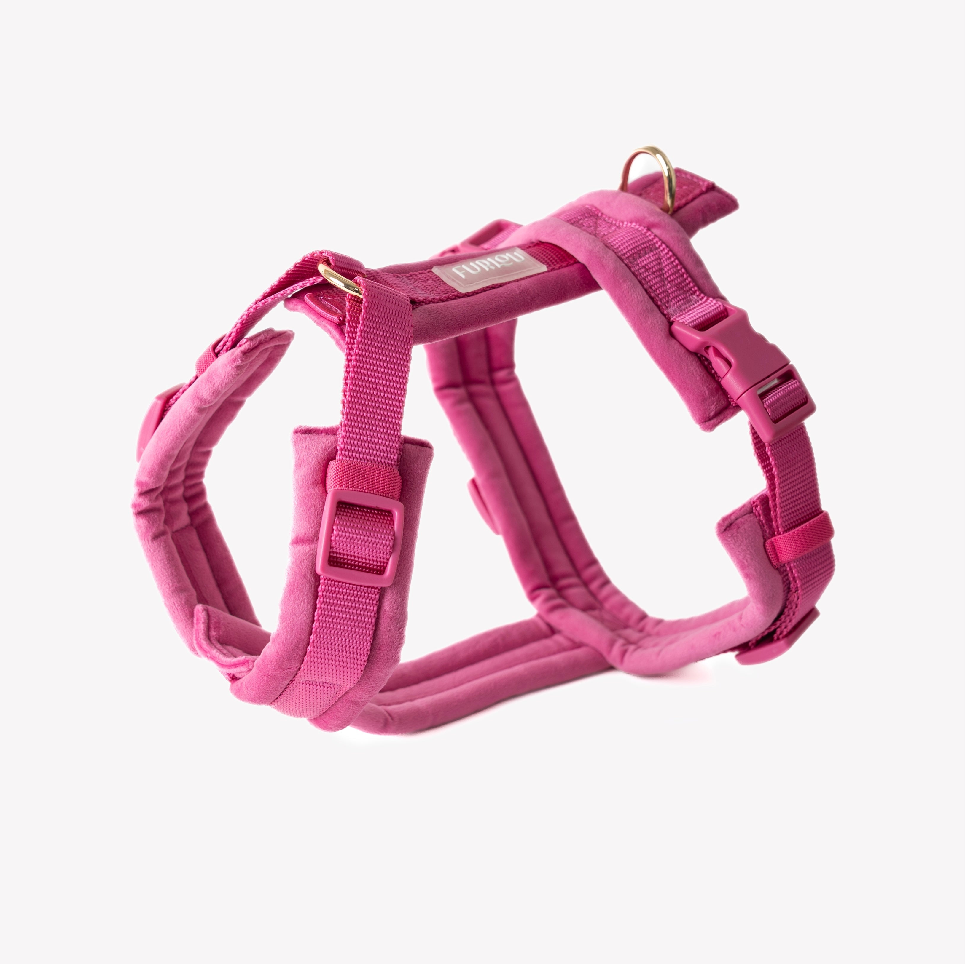 Velvet Dog Harness - Magenta