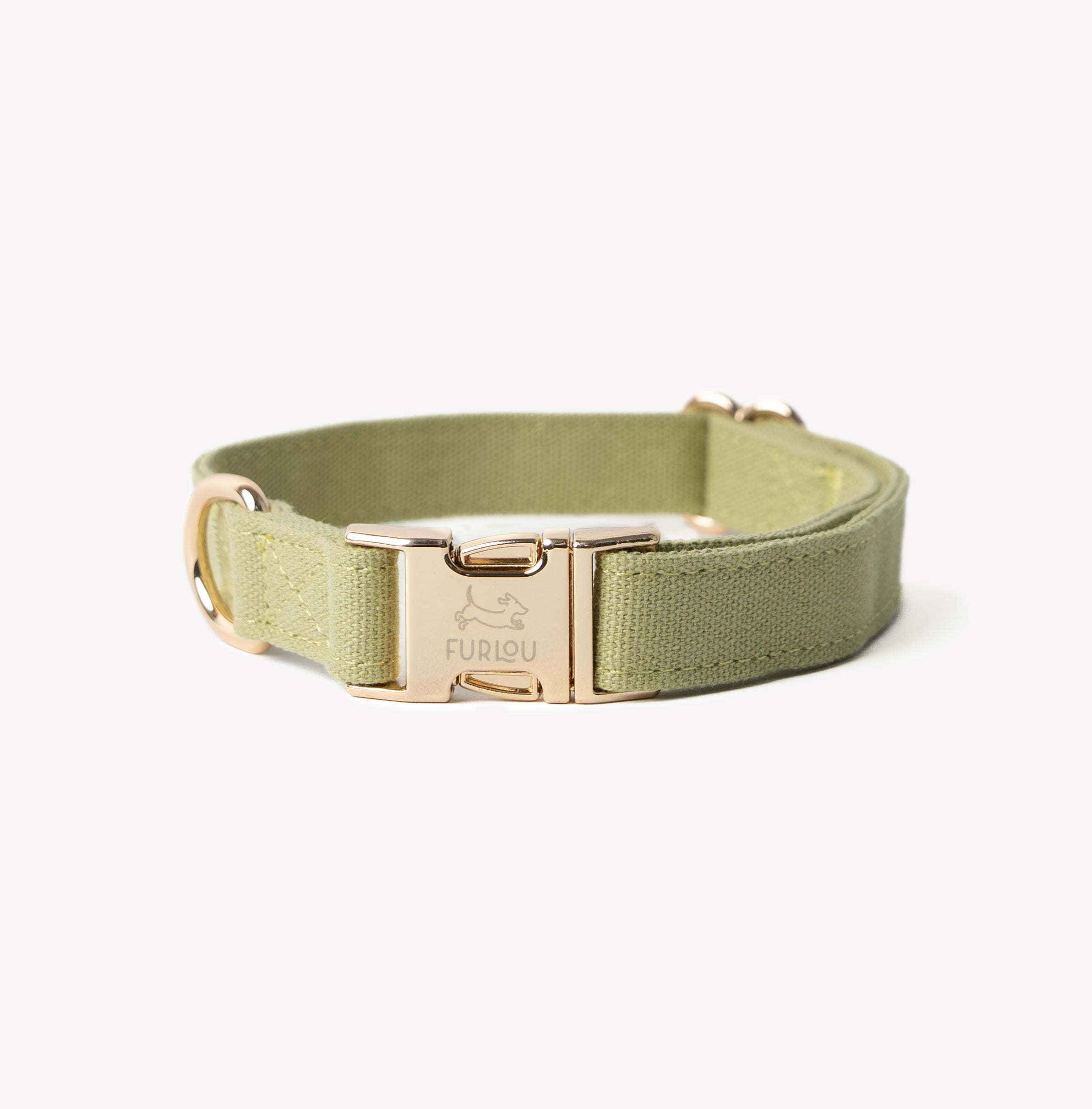 Canvas Dog Collar - Green