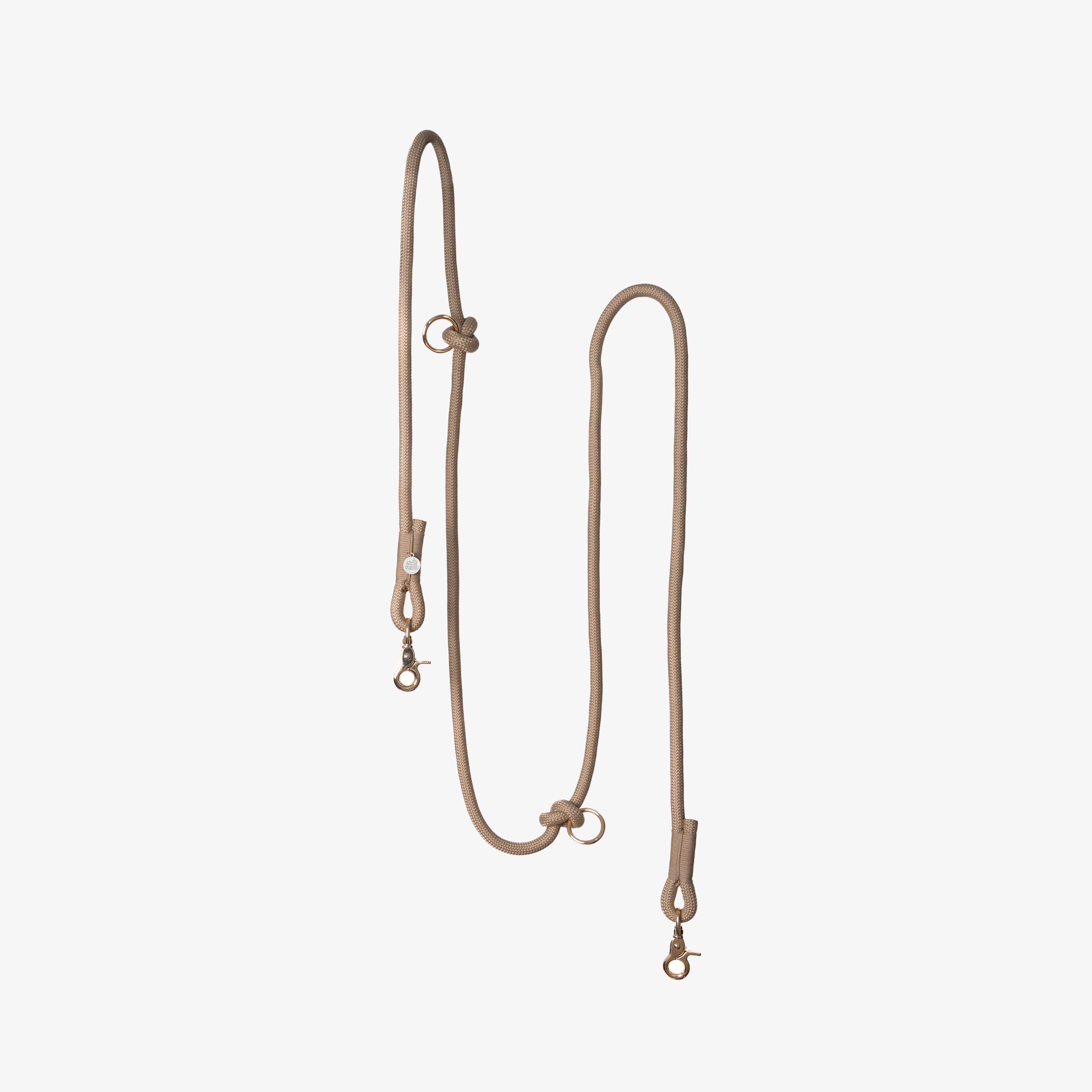Hands Free Braided Leash - Sand