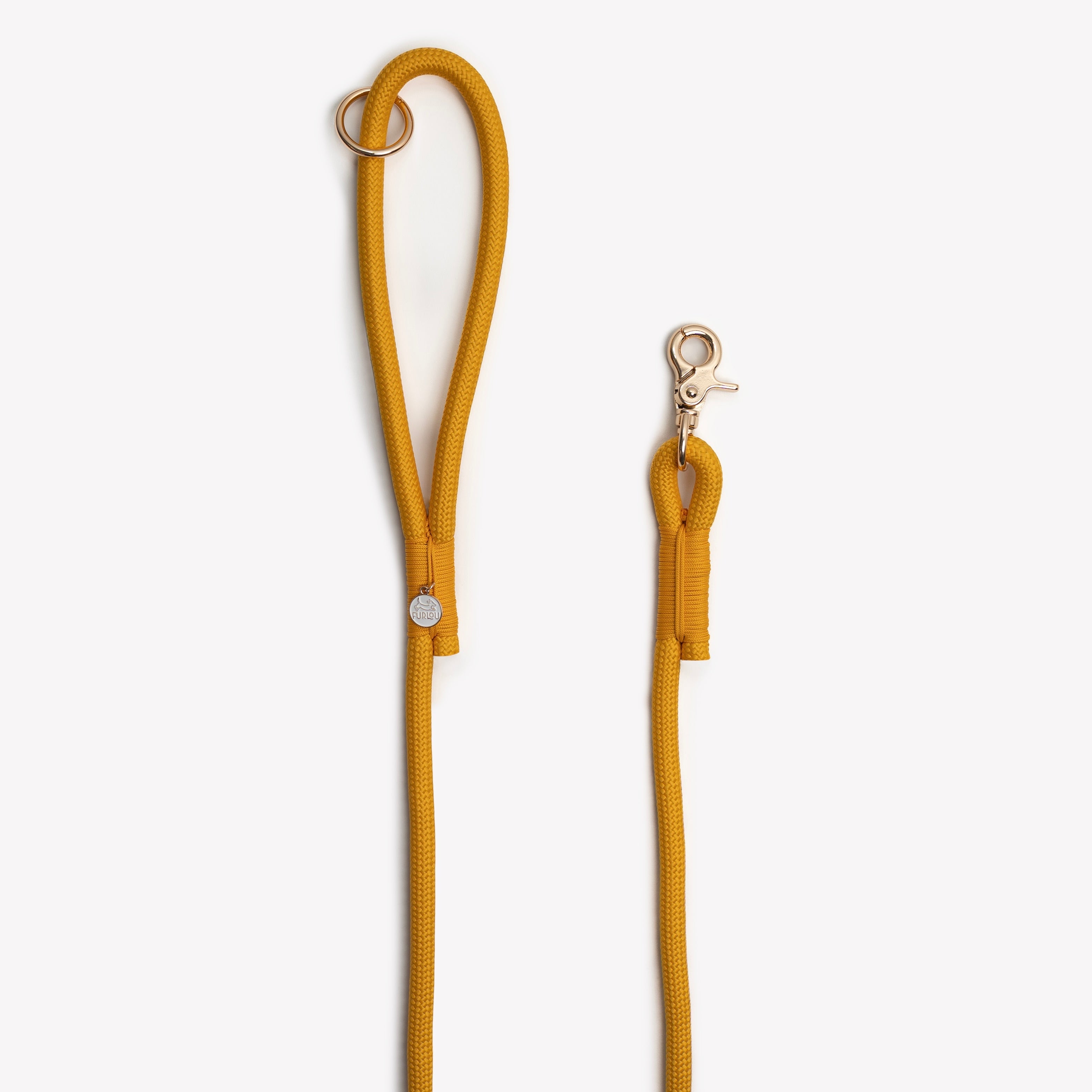 Braided Rope Leash - Yellow