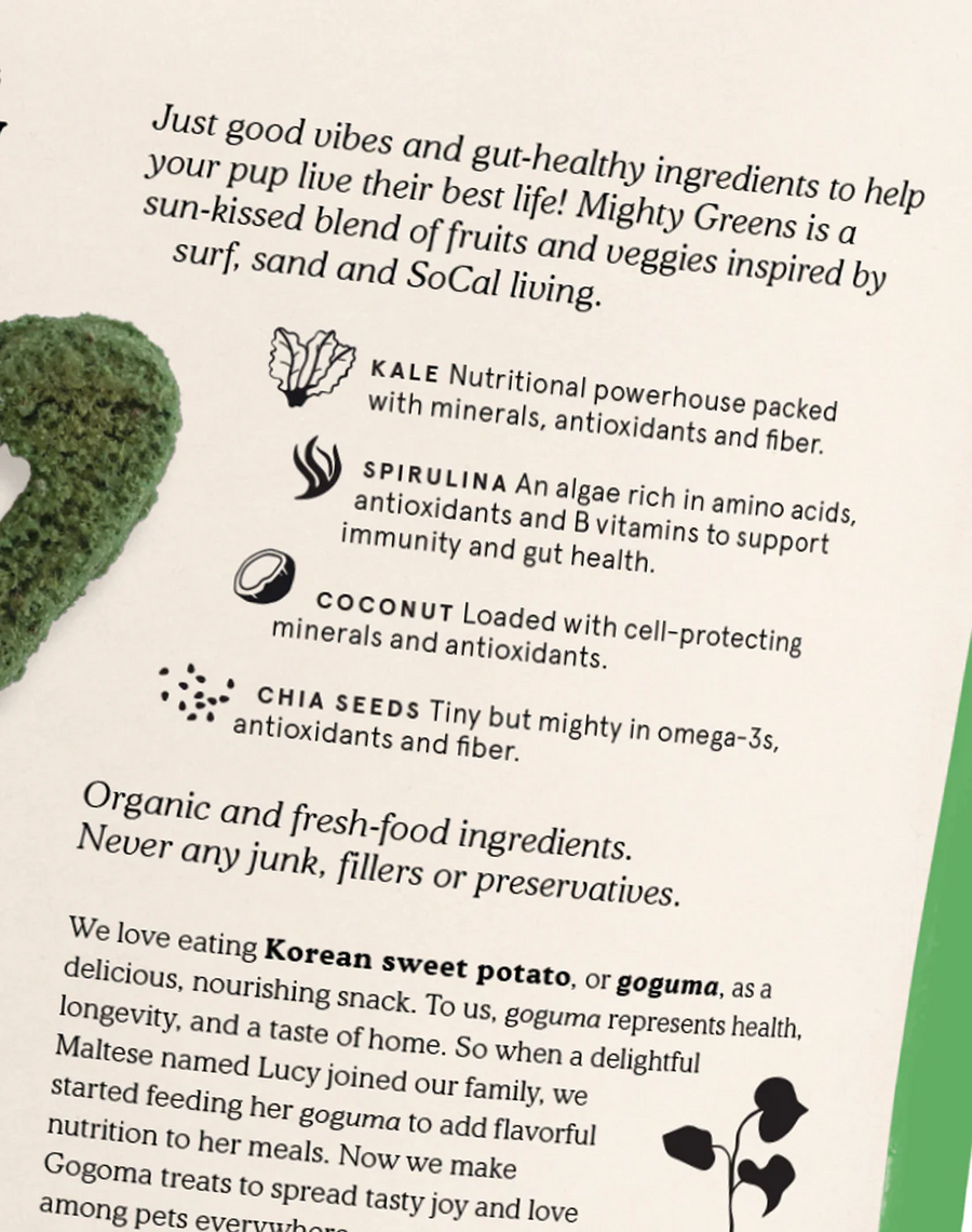 Mighty Greens Immunity Booster Dog Treats