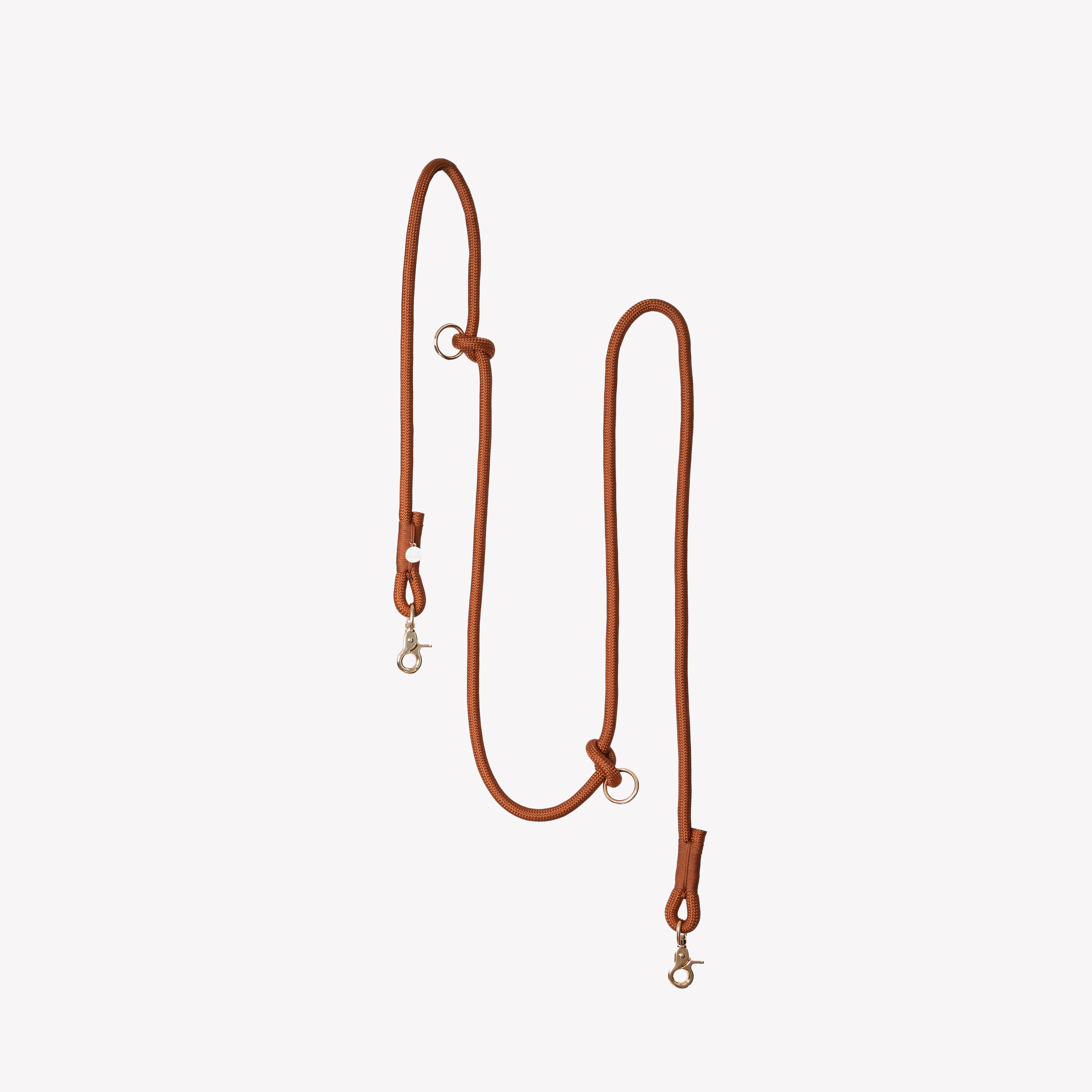 Hands Free Braided Leash - Clay