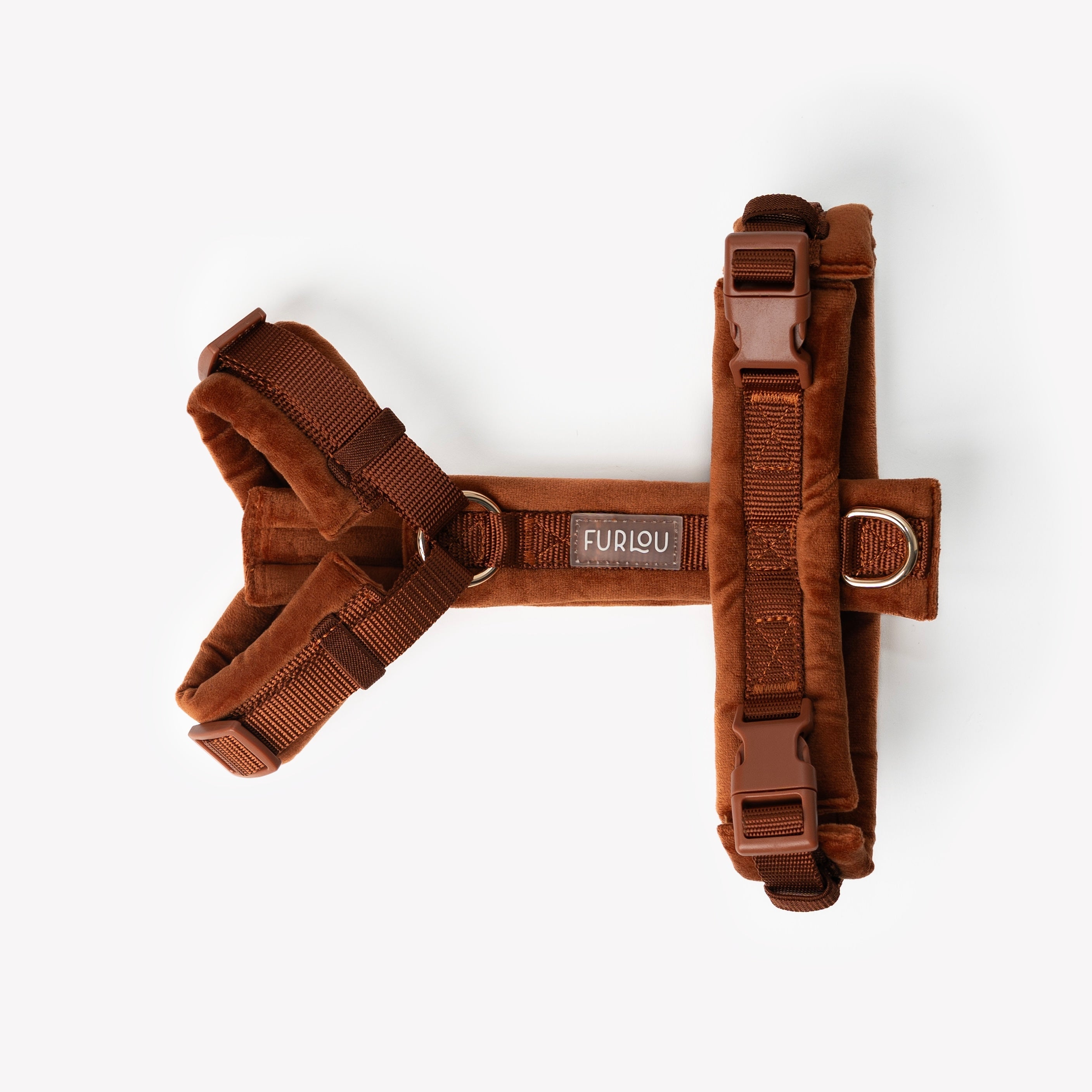 Velvet Dog Harness - Clay