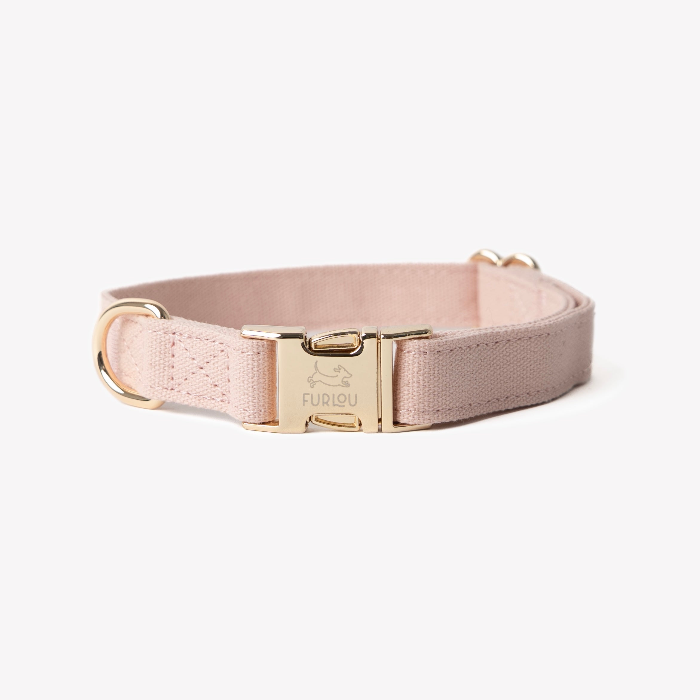Canvas Dog Collar - Powder Rose