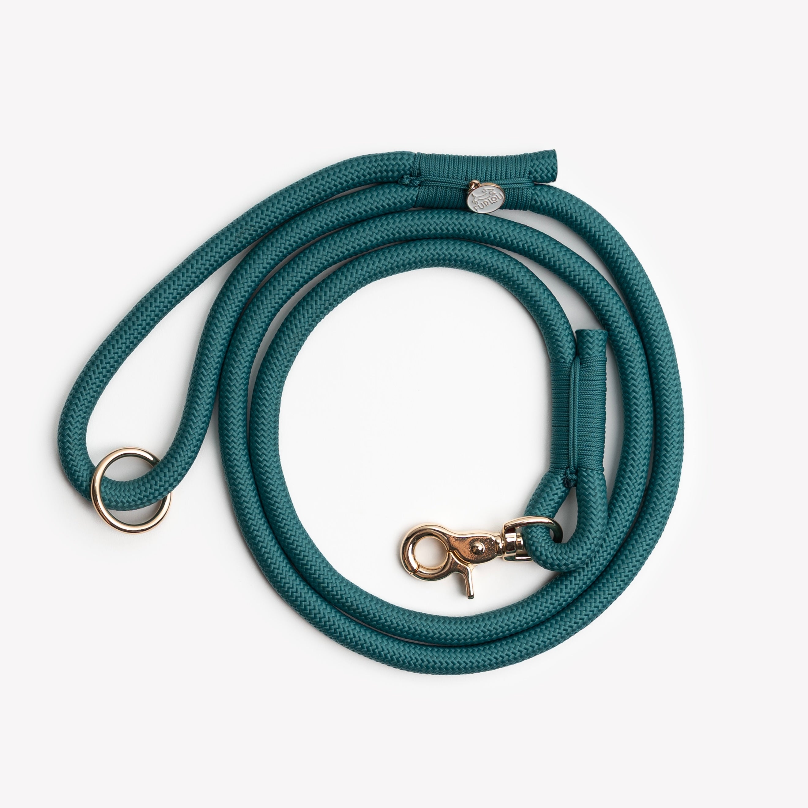 Braided Rope Leash - Blue