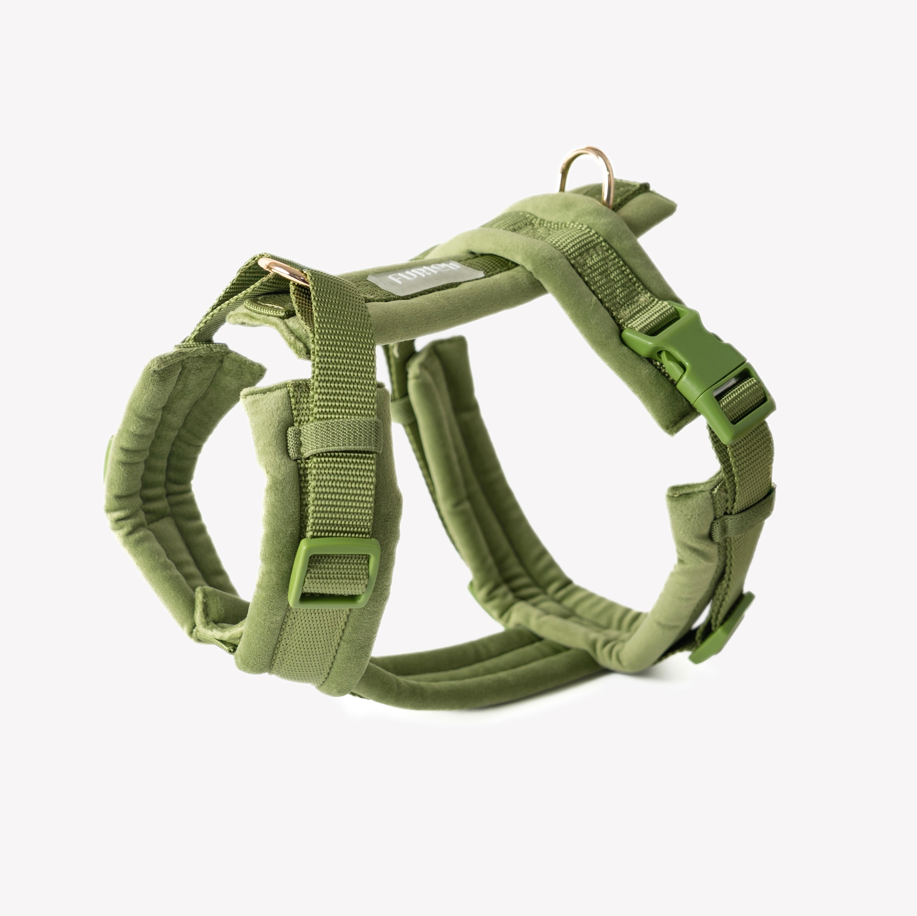 Velvet Dog Harness - Green