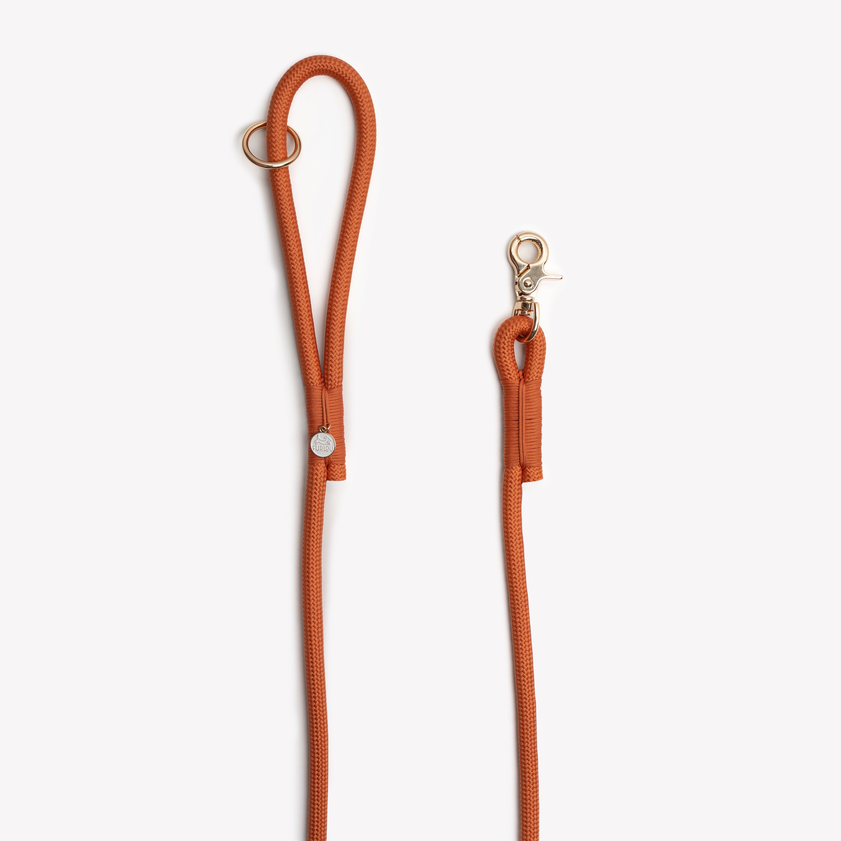 Braided Rope Leash - Terracotta