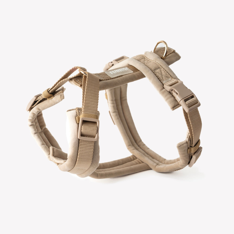 Velvet Dog Harness - Sand