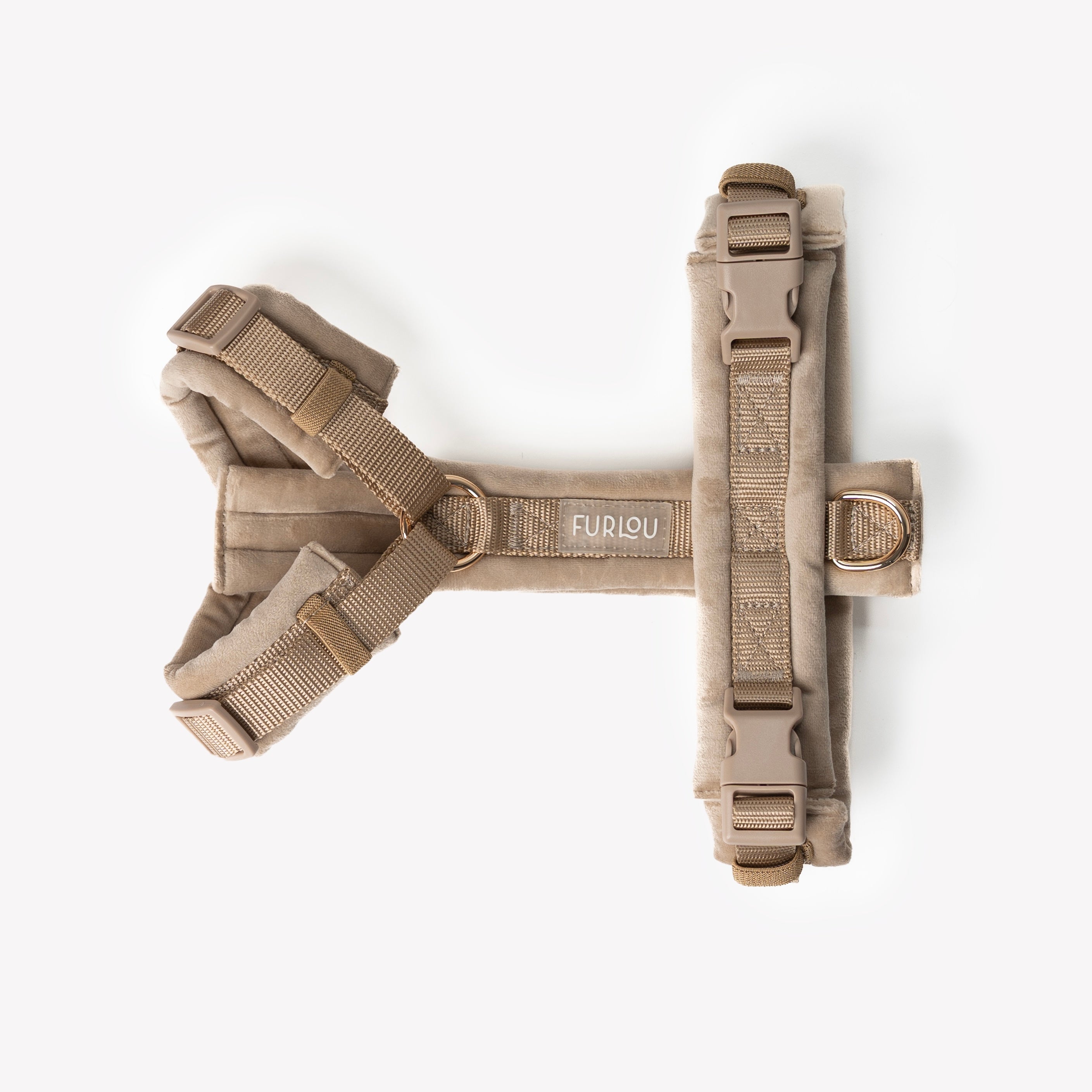 Velvet Dog Harness - Sand