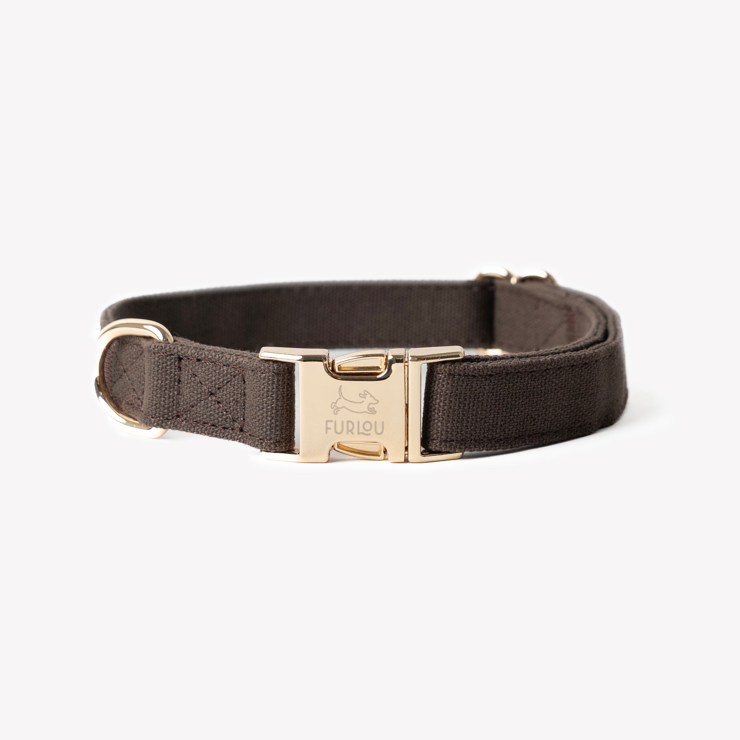 Canvas Dog Collar - Brown