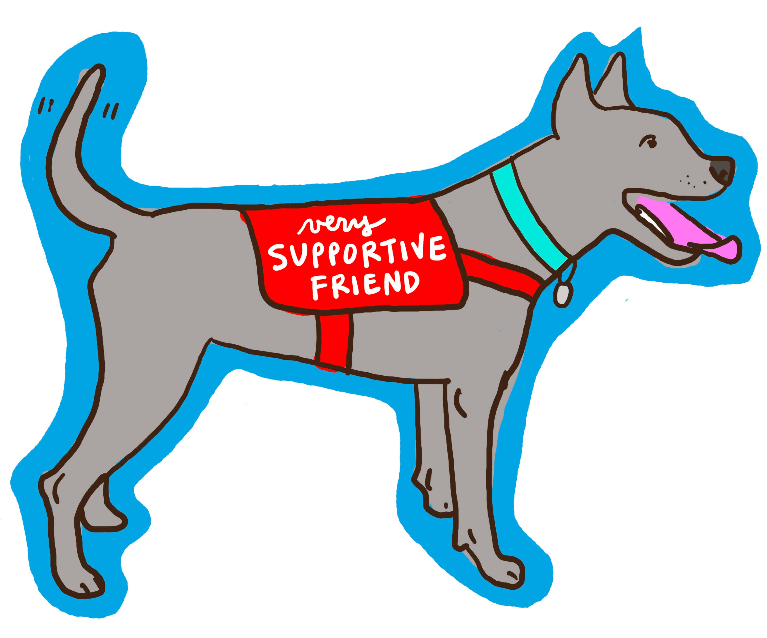 Support Dog Sticker