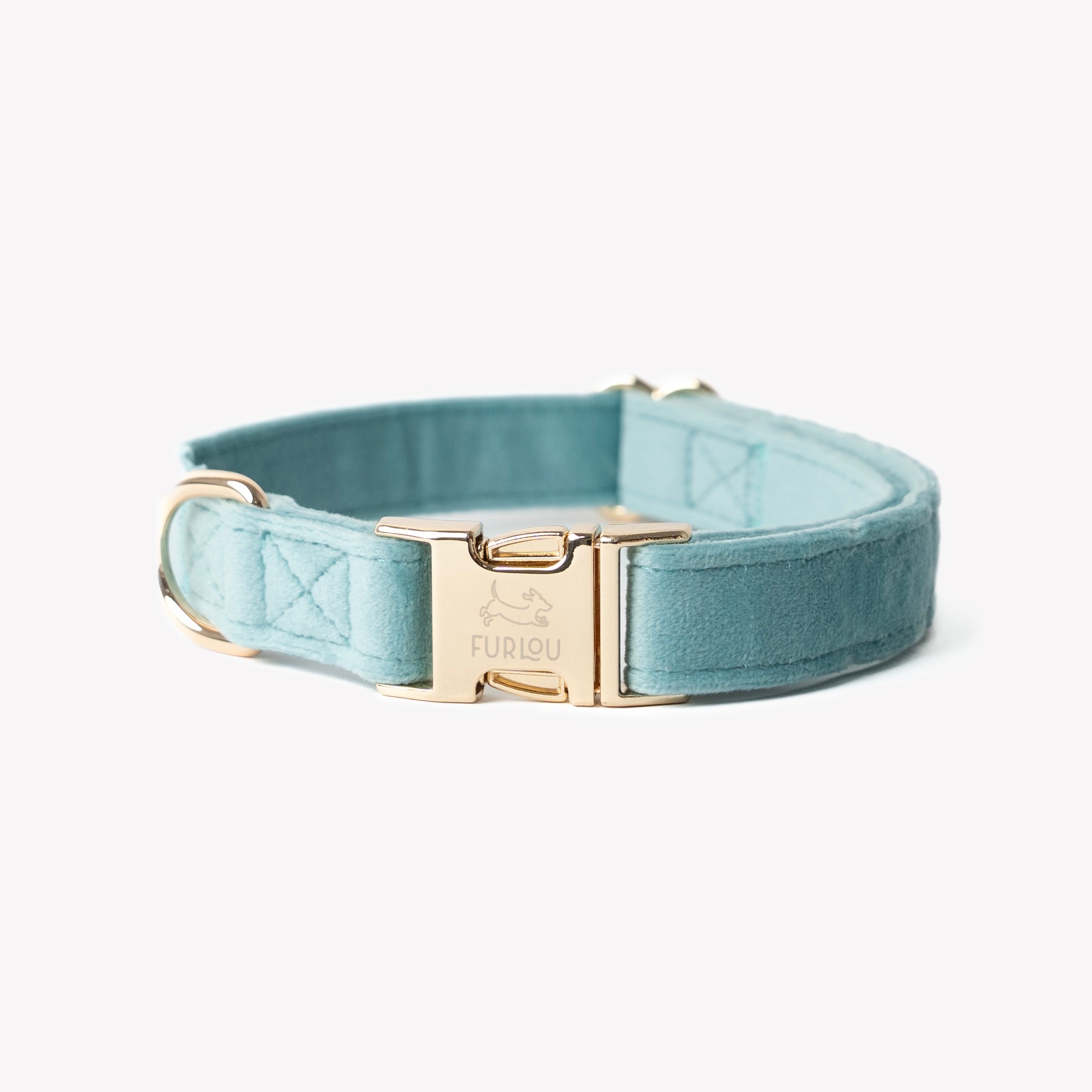 Velvet Dog Collar - Blue