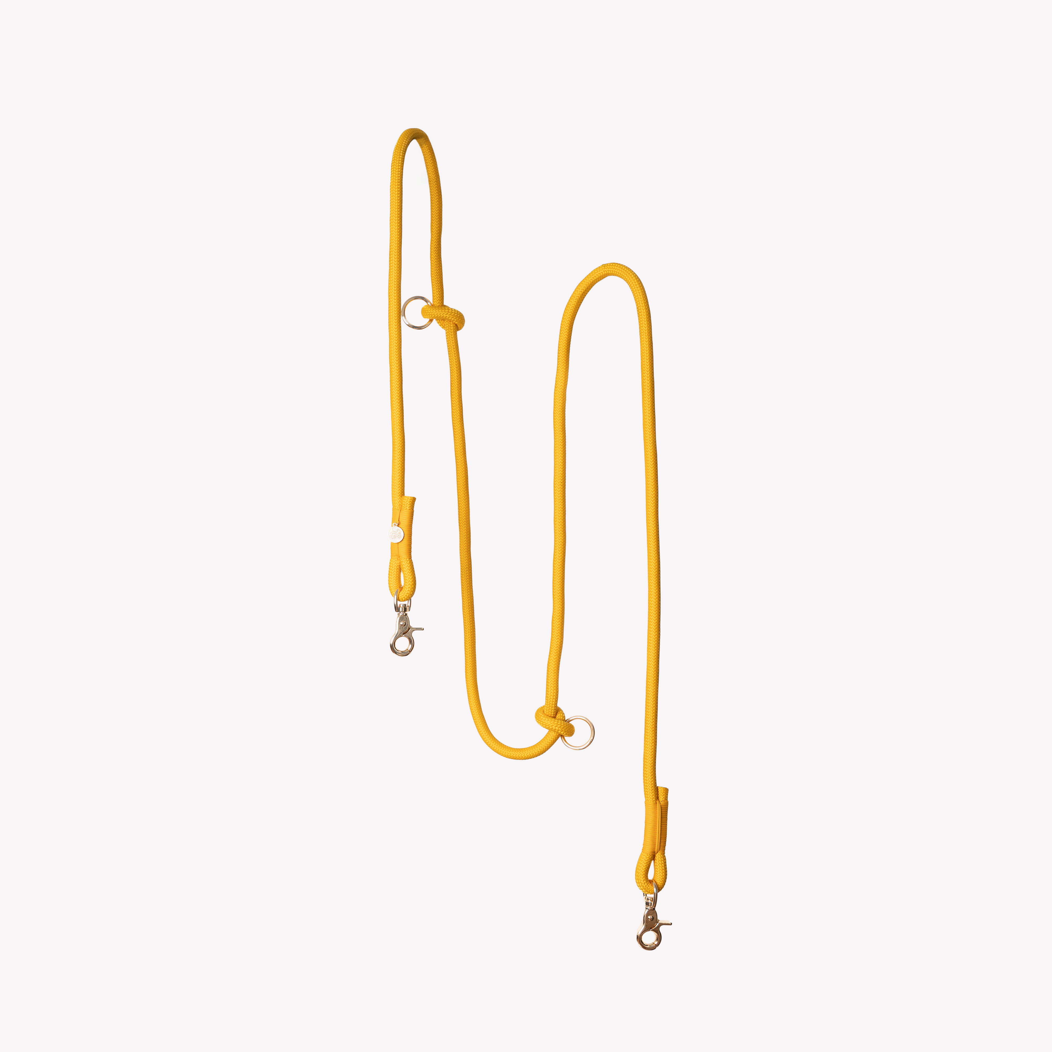 Hands Free Braided Leash - Yellow