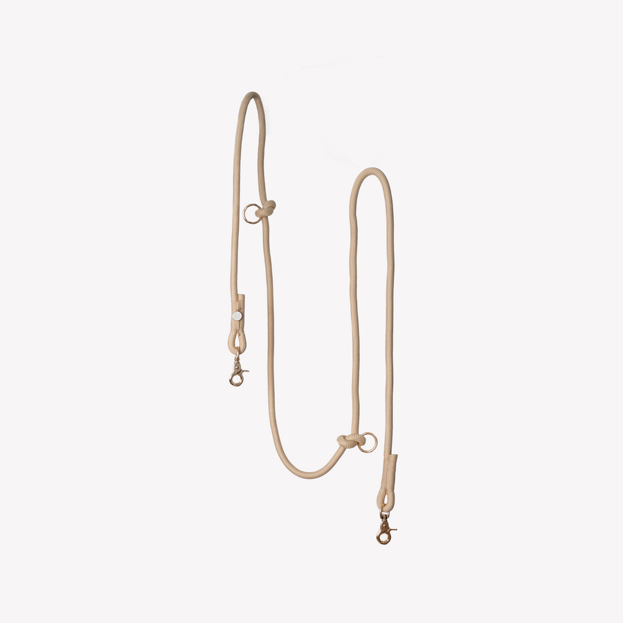 Hands Free Braided Leash - Tan