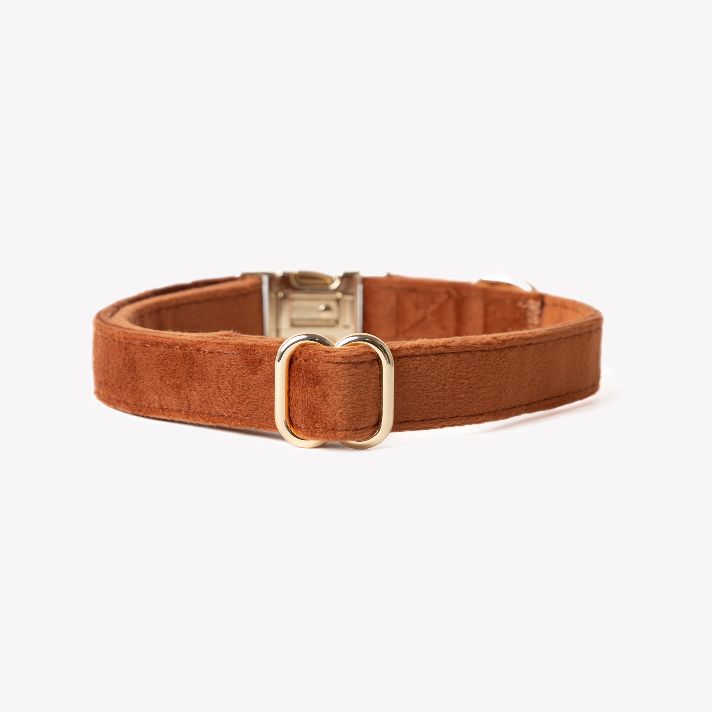 Velvet Dog Collar - Clay