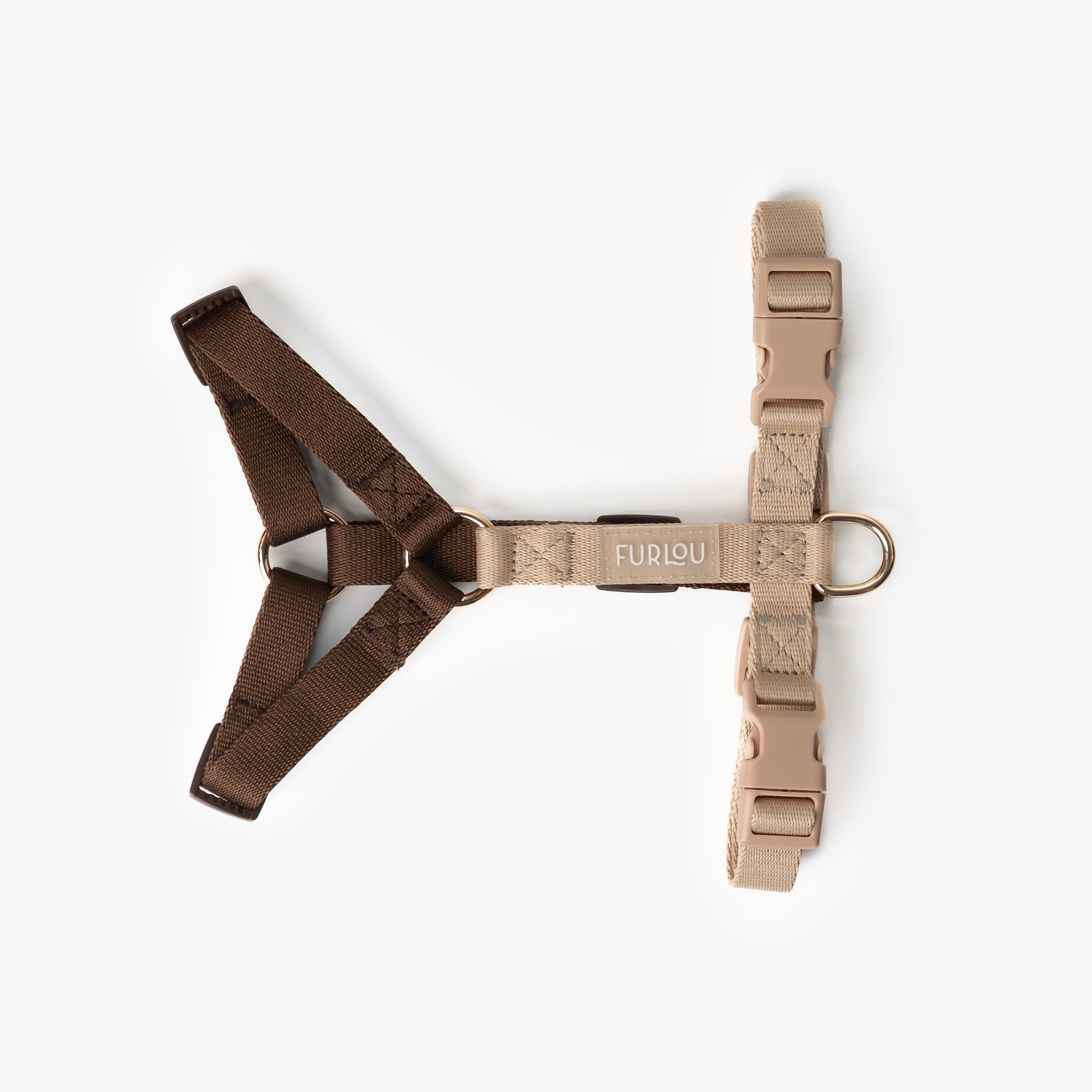 Dog Harness - Brown and Tan