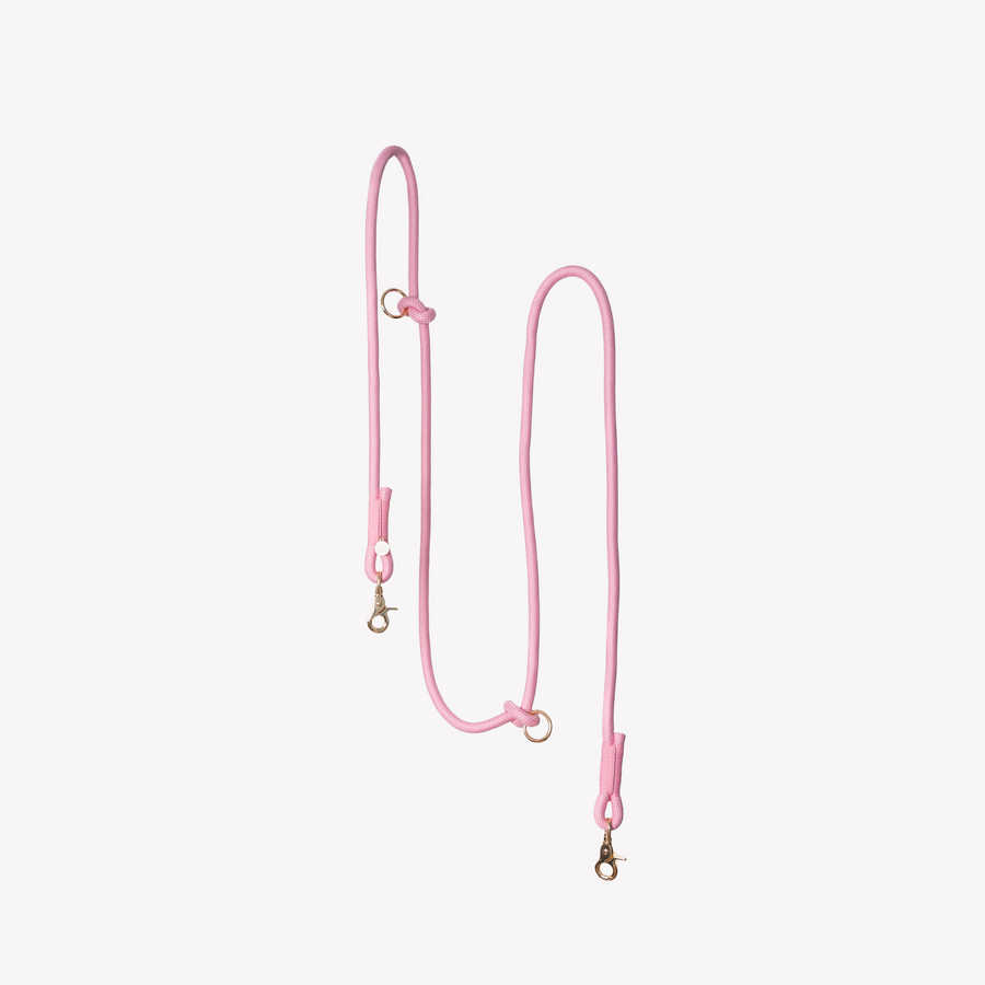 Hands Free Braided Leash - Pink