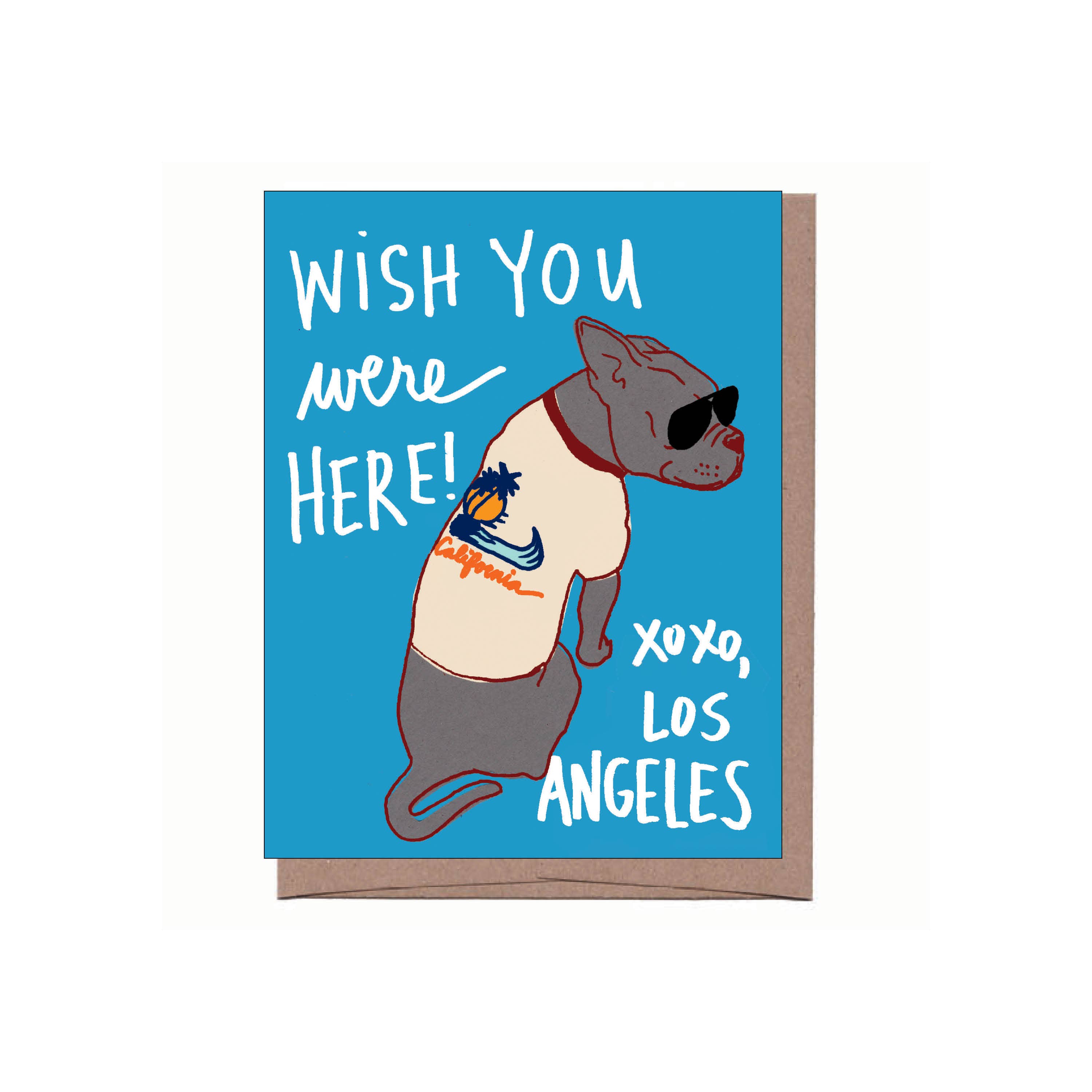 Vintage T-shirt Dog City/State Greeting Card
