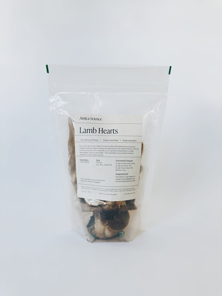 Freeze-Dried Lamb Hearts