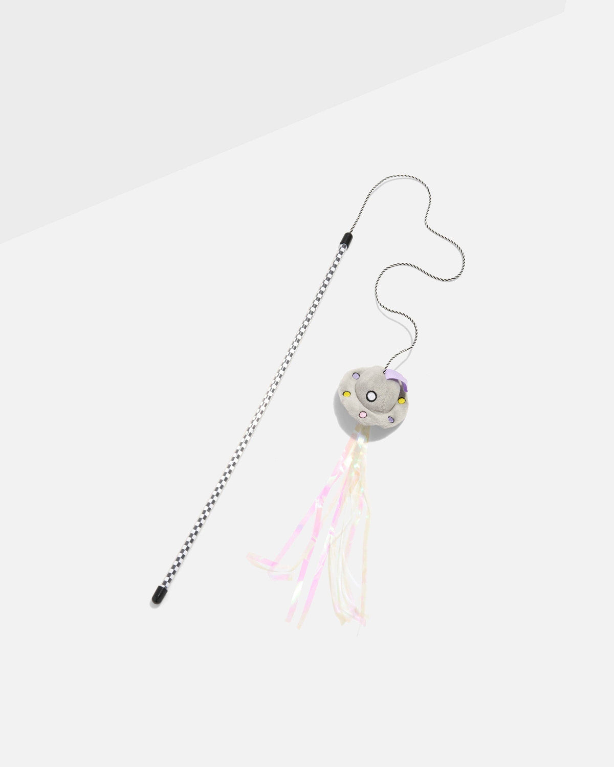 Wild One Cat Wild Wand with plush teaser and ribbons