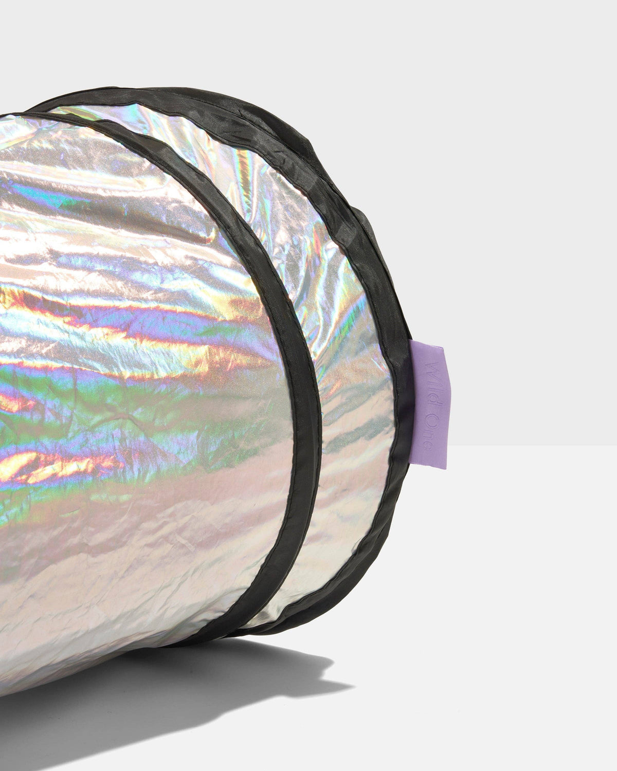 Close-up of the Wild One Cat Tunnel holographic finish