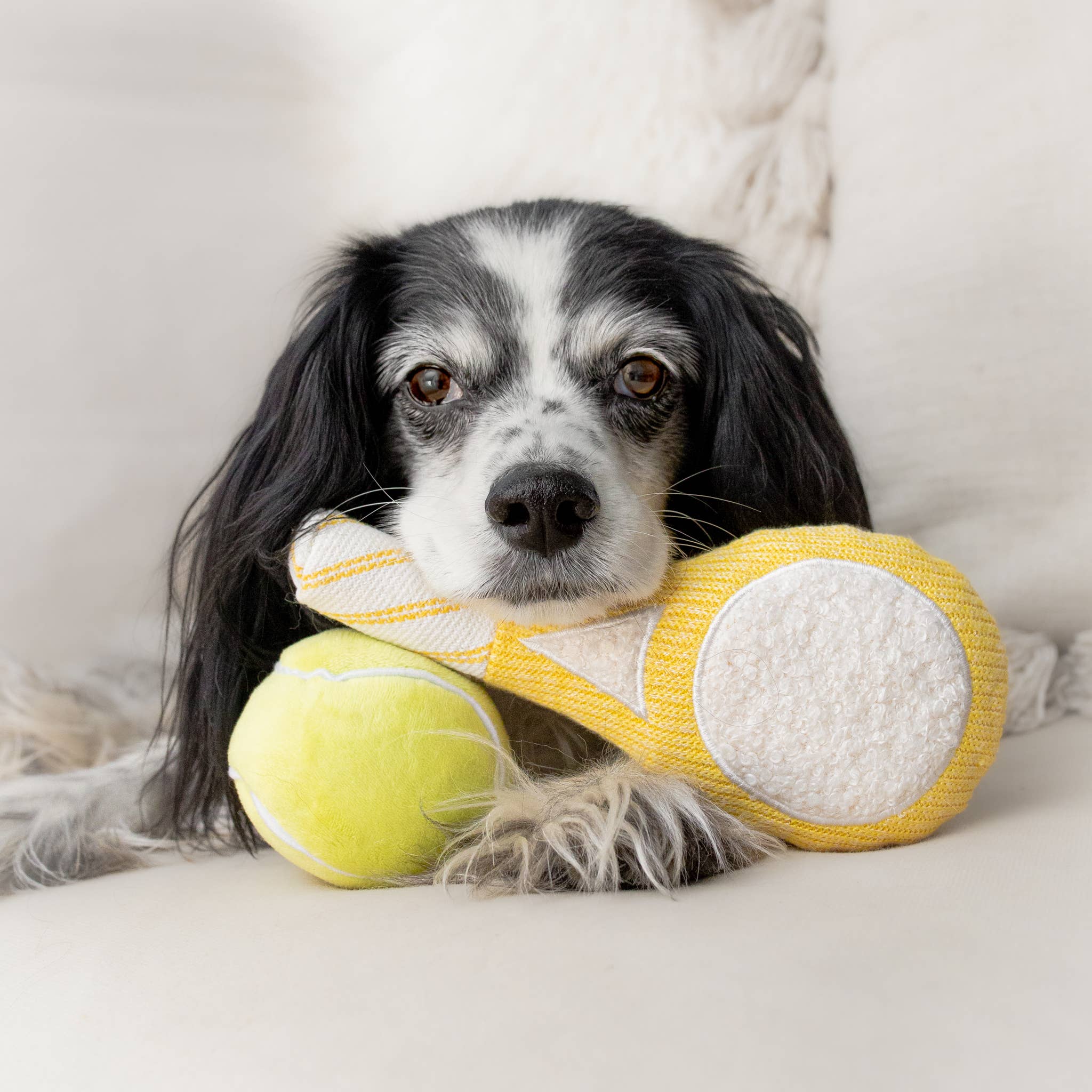 Tennis Pop Enrichment Dog Toy