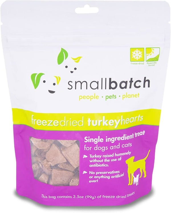 Freeze-Dried Turkey Hearts Treats