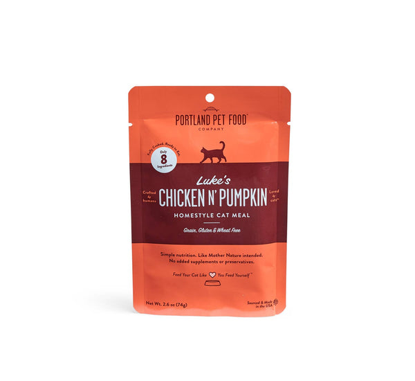 Luke's Chicken N' Pumpkin Cat Meal Pouch