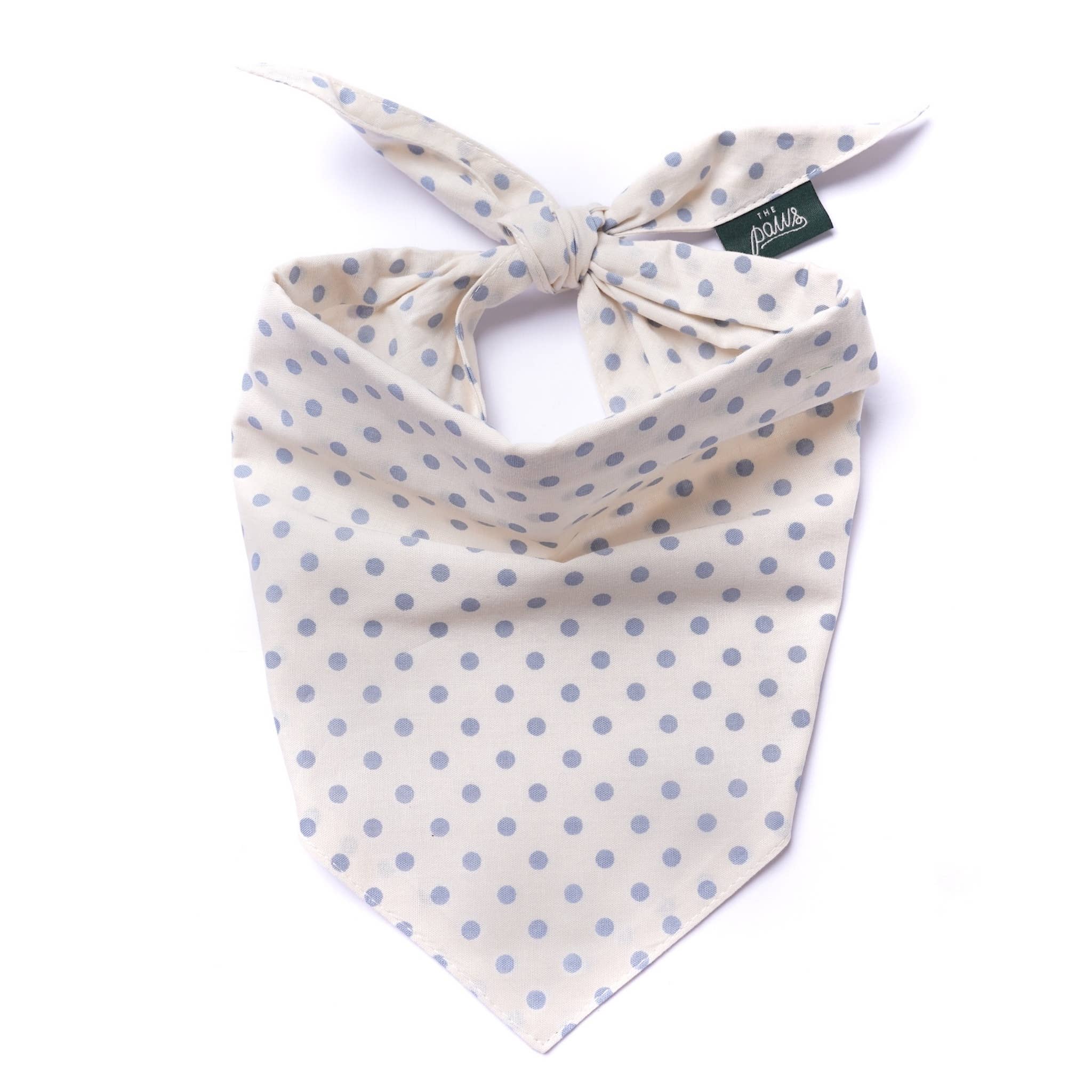 Polka Dot Blue Dog Bandana